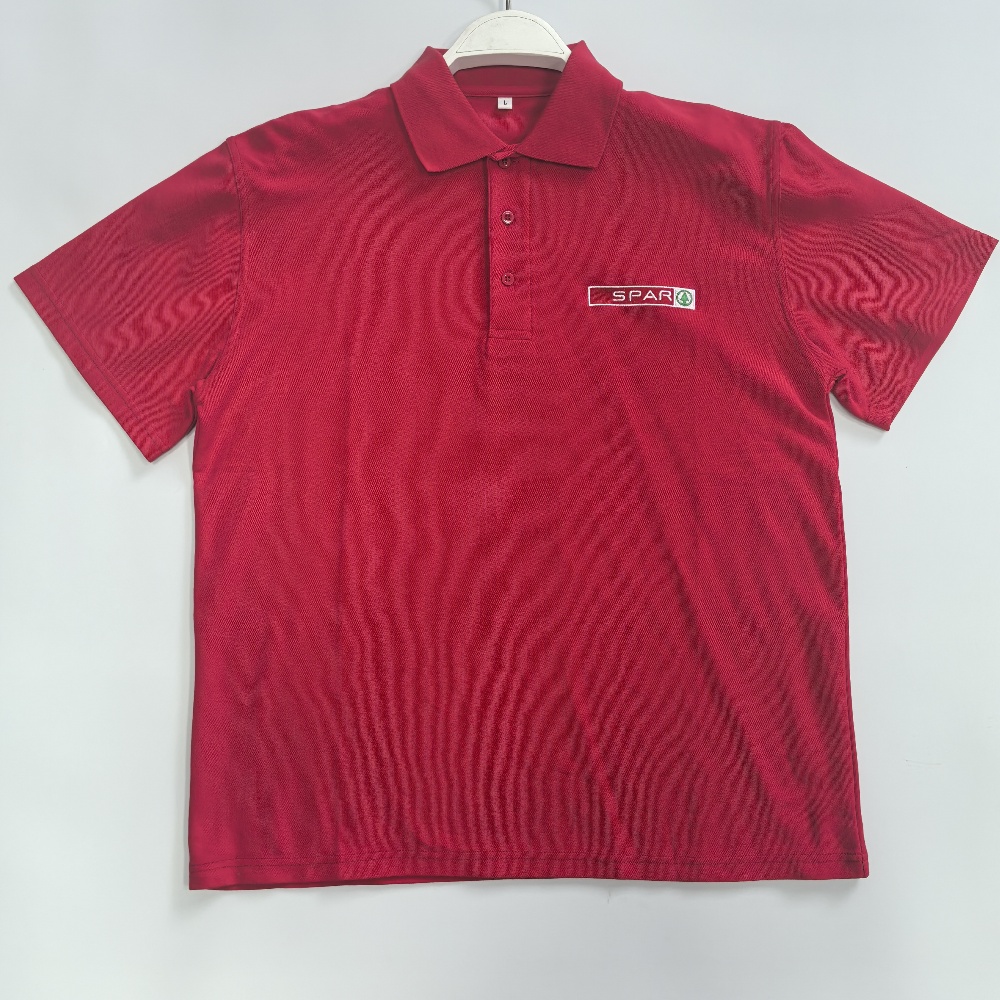All-cotton casual POLO shirt with beaded fabric, 220g square thickness